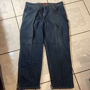 Guess Men's Relaxed Fit Dark Blue Jeans